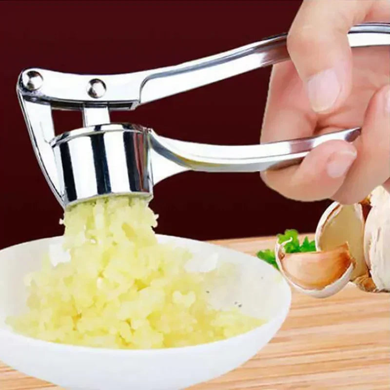 Stainless Steel Garlic Press Crusher