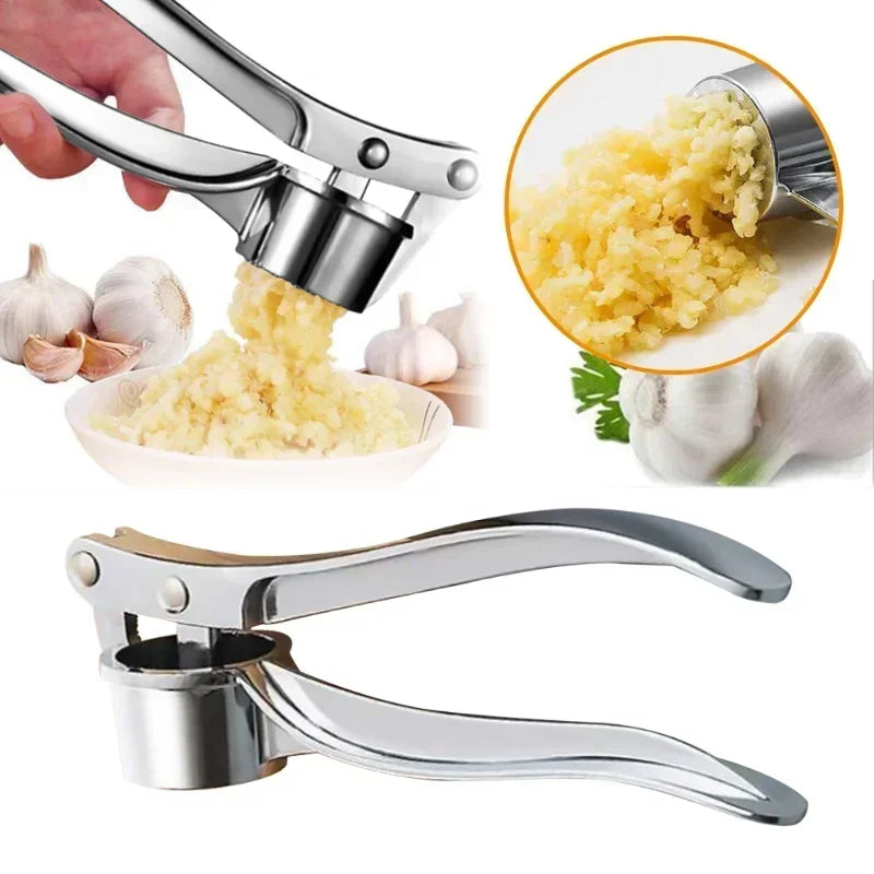 Stainless Steel Garlic Press Crusher