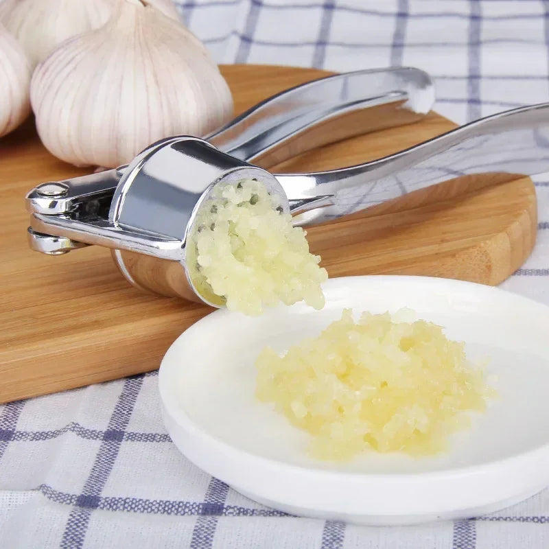 Stainless Steel Garlic Press Crusher