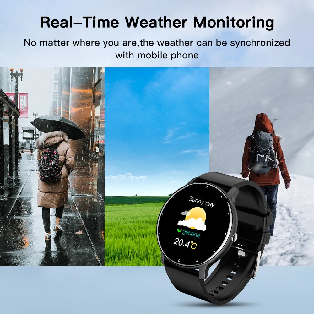 Men Smart Watch Full Touch Screen Digital Fitness Tracker